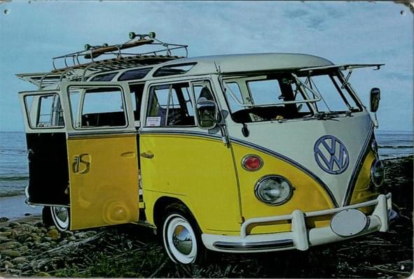 VW Combi Yellow - Old-Signs.co.uk